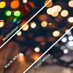 Idooka Outdoor Christmas Lights - Xmas LED Fairy Lighting IP44 Warm/Multicolour/Bright