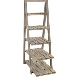 Idooka Natural Ladder Storage Shelves -Green Haven Shop Main21