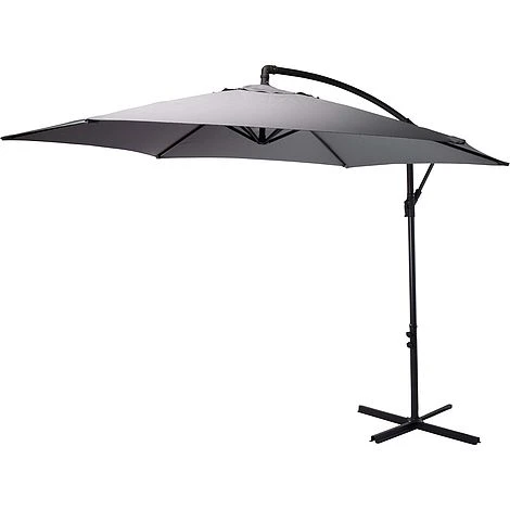 Idooka 300cm Grey Cantilever Garden Parasol - Patio Umbrella & Sun Shade 3 Idooka 300cm Grey Cantilever Garden Parasol - Patio Umbrella & Sun Shade - Image 3