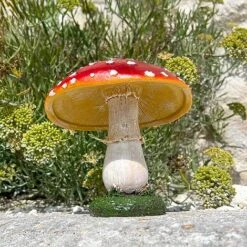 Large Red Cap Mushroom Ornament -Green Haven Shop NJ1035 6