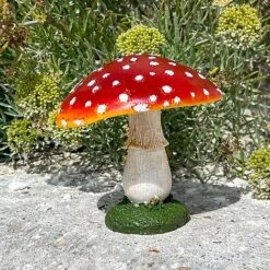 Large Red Cap Mushroom Ornament -Green Haven Shop NJ1035 9