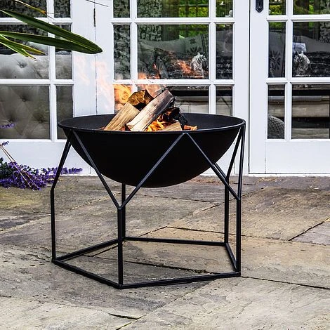 Outdoor Buckingham Firebowl Black H51Cm W70Cm 2 Outdoor Buckingham Firebowl Black H51Cm W70Cm - Image 2