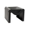 Outdoor Metal Hexham Firepit With Grill In Black H40.5Cm W58Cm