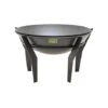 Outdoor Metal Kendal Firebowl On Stand In Black H44.5Cm W77Cm
