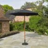 Wooden Garden Parasol 2.4m