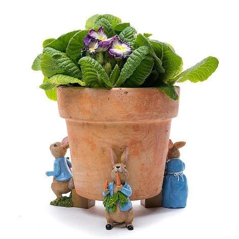 Full Colour Beatrix Potter Peter Rabbit Potty Feet - Plant Pot Feet 2 Full Colour Beatrix Potter Peter Rabbit Potty Feet - Plant Pot Feet - Image 2