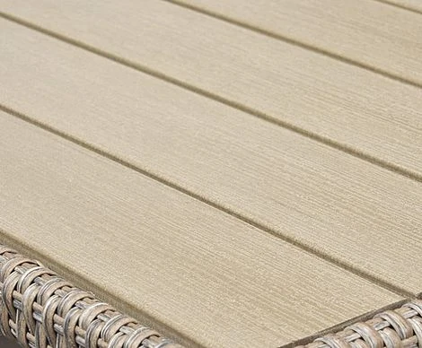 Rowlinson Albany Rattan Garden Sofa Dining Set 7 Seat Oatmeal 4 Rowlinson Albany Rattan Garden Sofa Dining Set 7 Seat Oatmeal - Image 4