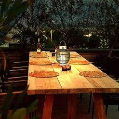 Idooka Large Chrome Solar Lantern -Green Haven Shop SOLAR LANTERNS.LARGE .Lifestyle