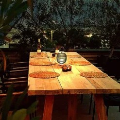 Idooka Large Chrome Solar Lantern