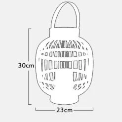 Idooka Large Chrome Solar Lantern -Green Haven Shop SOLAR LANTERNS.SMALL .Silhouette