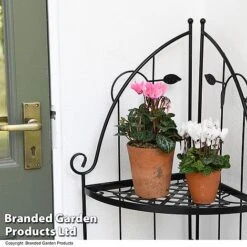 3 Shelf Metal Corner Plant Stand -Green Haven Shop STAN 3TIERLEAF T48527