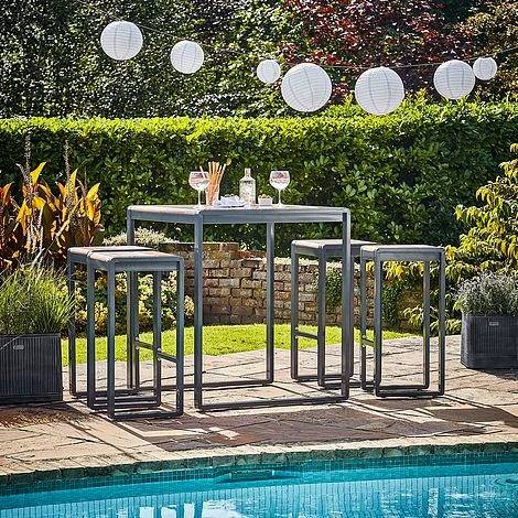 Spitalfields Tall Acacia Wood 5 Piece Furniture Set 2 Spitalfields Tall Acacia Wood 5 Piece Furniture Set - Image 2