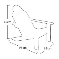 Idooka Wooden Adirondack Chair 14 Idooka Wooden Adirondack Chair -Green Haven Shop Silhouette11