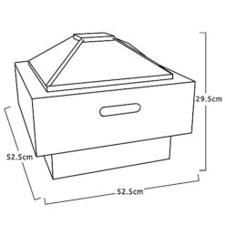Idooka Stone Effect Fire Pit & BBQ -Green Haven Shop Silhouette12