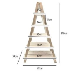 Idooka Natural Ladder Storage Shelves -Green Haven Shop Silhouette19