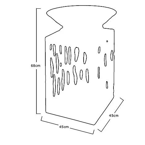 Idooka Brazier Firebowl Outdoors Heating Fire Pit With Built In Log Storage And Firewood Rack 4 Idooka Brazier Firebowl Outdoors Heating Fire Pit With Built In Log Storage And Firewood Rack - Image 4