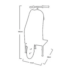 Idooka Small Scooter End Tables Garden Decoration -Green Haven Shop Silhouette4