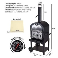 Idooka Woodfired Pizza Oven & Charcoal BBQ -Green Haven Shop Silhoutte