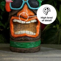 Tiki Garden Solar Ornament Large 45cm -Green Haven Shop Tiki 45 edit2