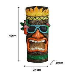 Tiki Garden Solar Ornament Large 45cm -Green Haven Shop Tiki sizes