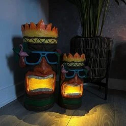 Tiki Garden Solar Ornament Large 45cm -Green Haven Shop Tikis edit