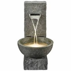 Serenity Stone-Effect Cascading Water Bowl Water Feature -Green Haven Shop WEBG3880