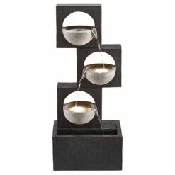 Serenity Modern Granite-Effect Cascading Bowls Water Feature -Green Haven Shop WEBG3881