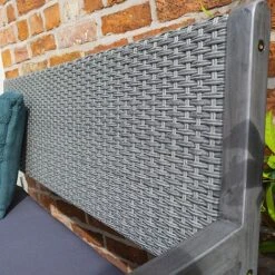 Rowlinson Alderley Rattan Storage Bench 2 Seat Grey -Green Haven Shop WICKBENCH Alderley20storage20bench 15