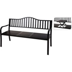 Idooka Folding Black Bench -Green Haven Shop YA3000040.Table