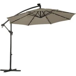 Solar LED Cantilever Parasol -Green Haven Shop g0588 18