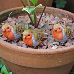 3 Pot Topping Robin Bird Garden Ornaments -Green Haven Shop il 1140xN.2350364267 h6q9